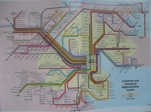 Luzern transportation map